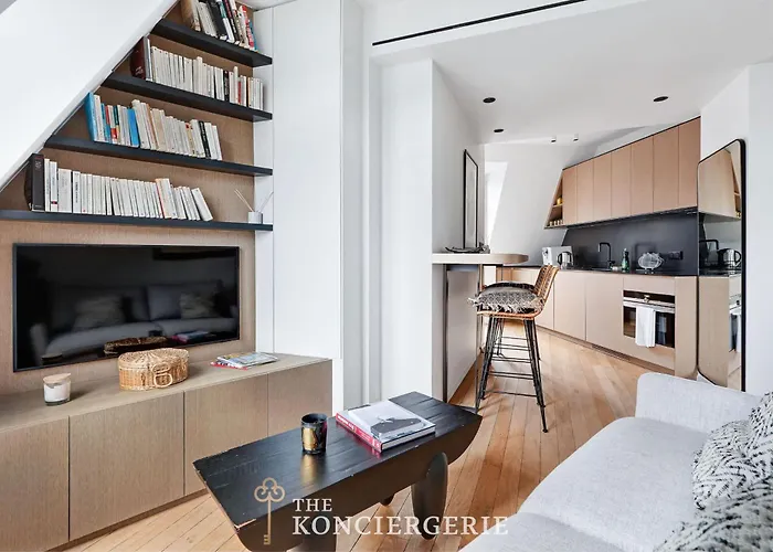 Appartement Luxe Sous Les Toits De Avec Vue Tour Eiffel Parijs