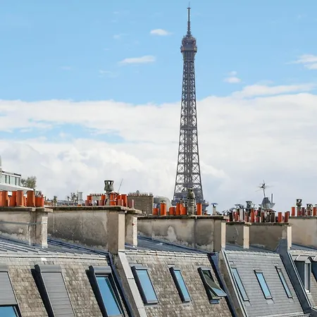 Luxe Sous Les Toits De Avec Vue Tour Eiffel Apartmán
