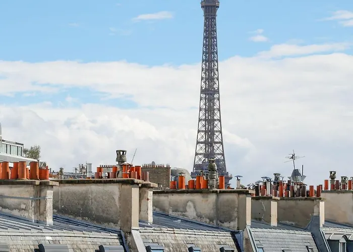 Luxe Sous Les Toits De Avec Vue Tour Eiffel Apartamento